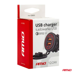 USB-oplader med beskyttende gummidæksel