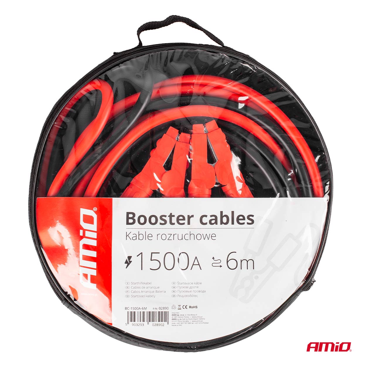 Cables de arranque 1500 A para coche y vehículos de mayor tamaño