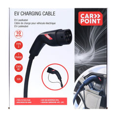 Cable de carga Carpoint para coches eléctricos Type 2 a 2, 32 A, monofásico, 10 metros 