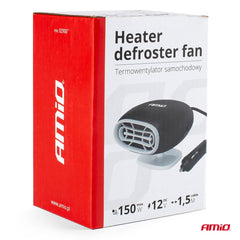 Varmeblæser og defroster til bilens 12 V strøm