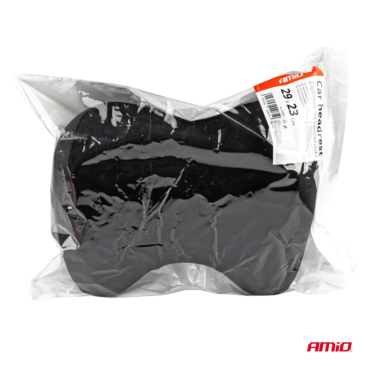 Reposacabezas y soporte cervical negro para asiento de coche