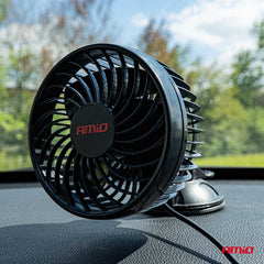 Bilventilator med sugekop og justerbart led