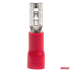 Terminales planos hembra aislados para conductores de 0,5-1,5 mm²