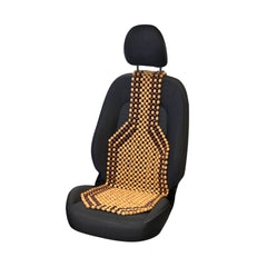 Cojín de asiento Carpoint con bolas de madera Classic 126x39 cm 