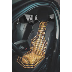 Cojín de asiento Carpoint con bolas de madera Classic 126x39 cm 