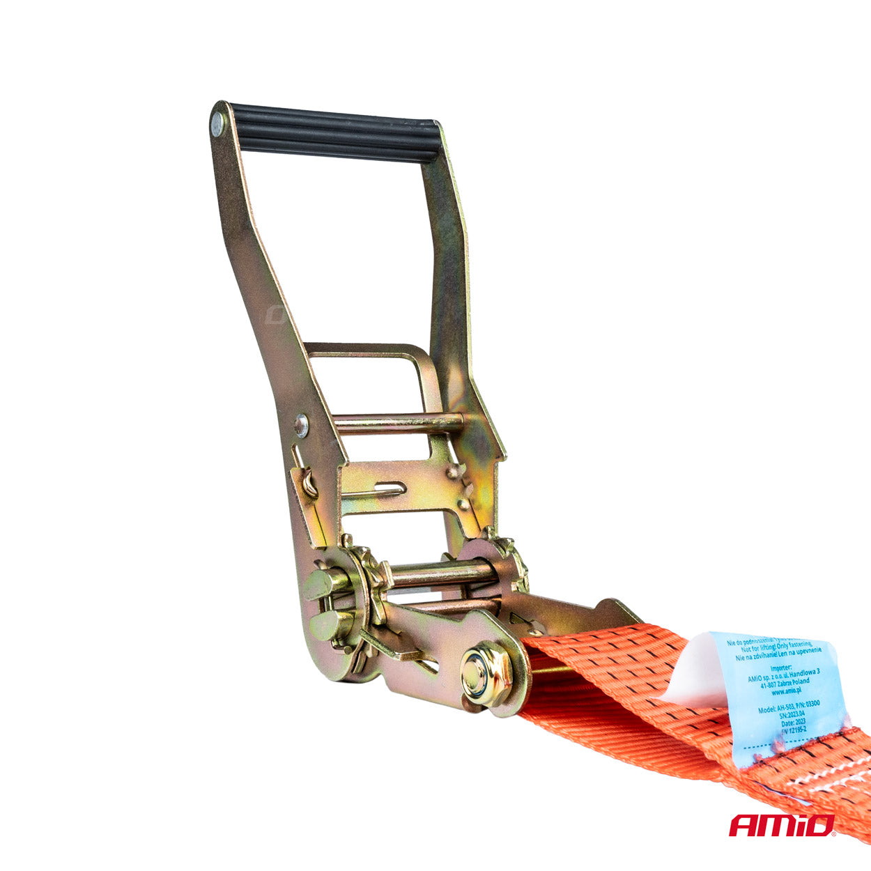 Cincha de amarre con carraca mecánica para el transporte de carga