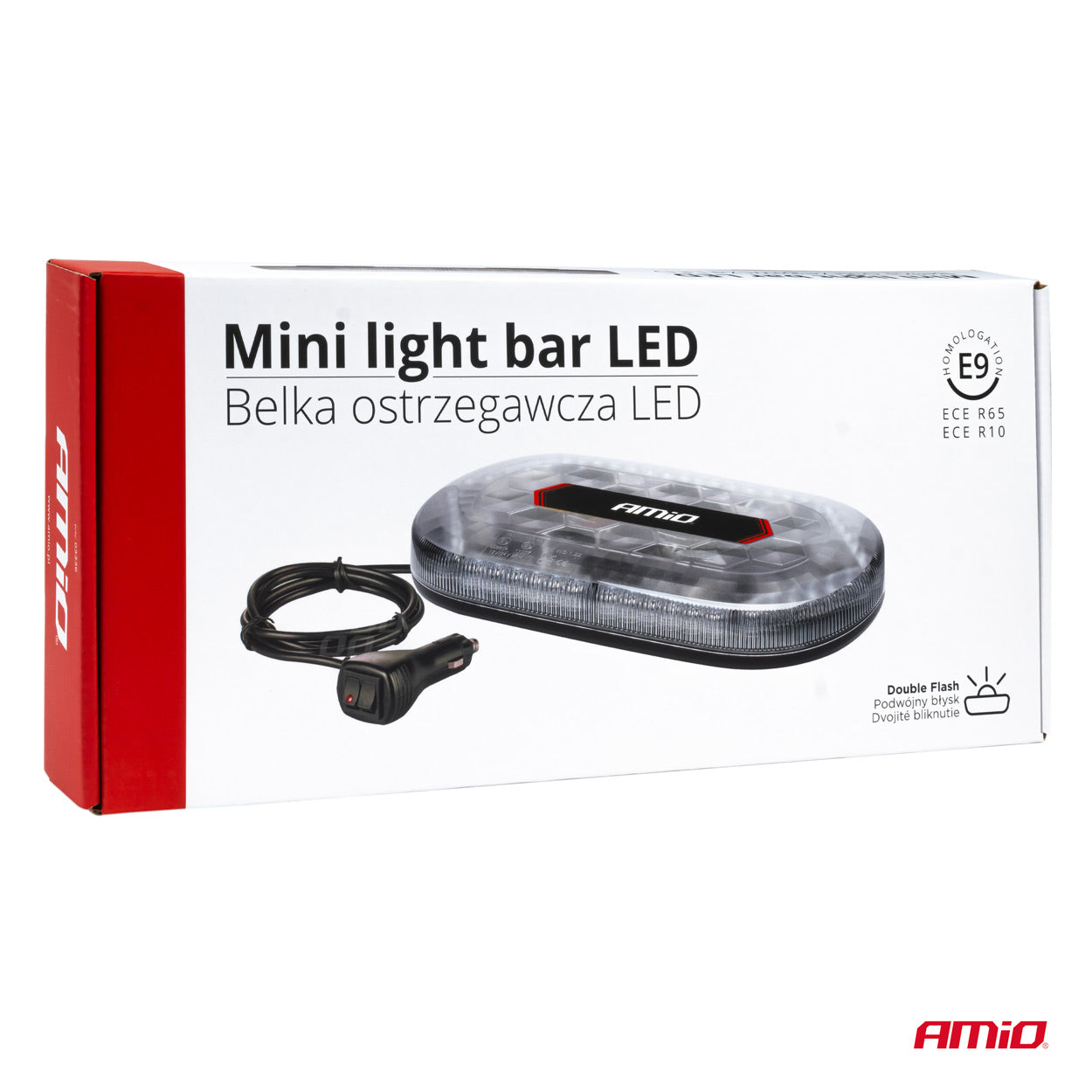 LED-advarselslygte med magnetisk montering