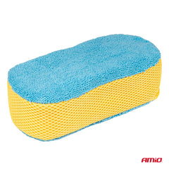 Mikrofibersvamp til rengøring af glas og lak