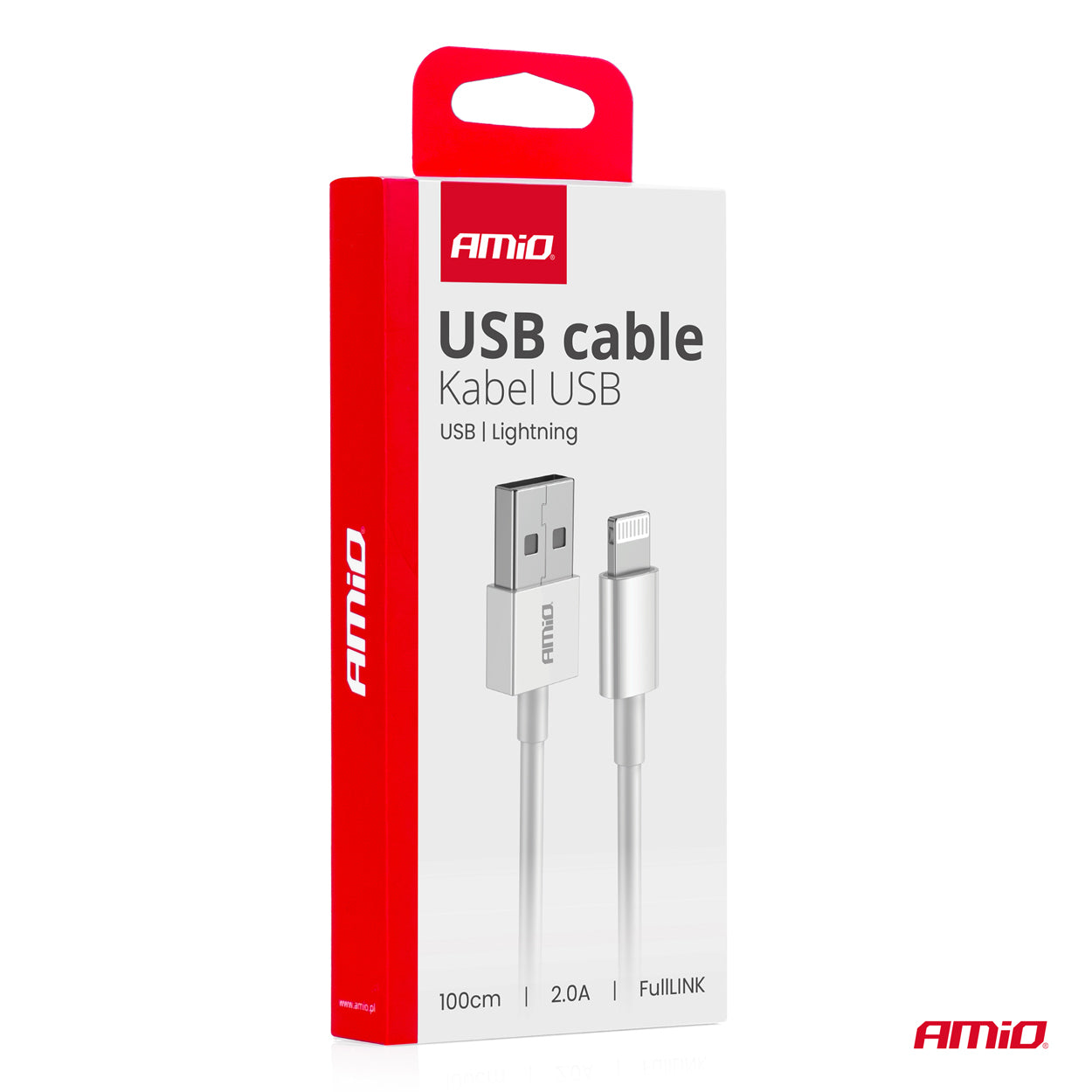 USB-A til Lightning-kabel til opladning og dataoverførsel