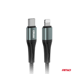 USB-C til Lightning kabel med 20W og 100 cm længde