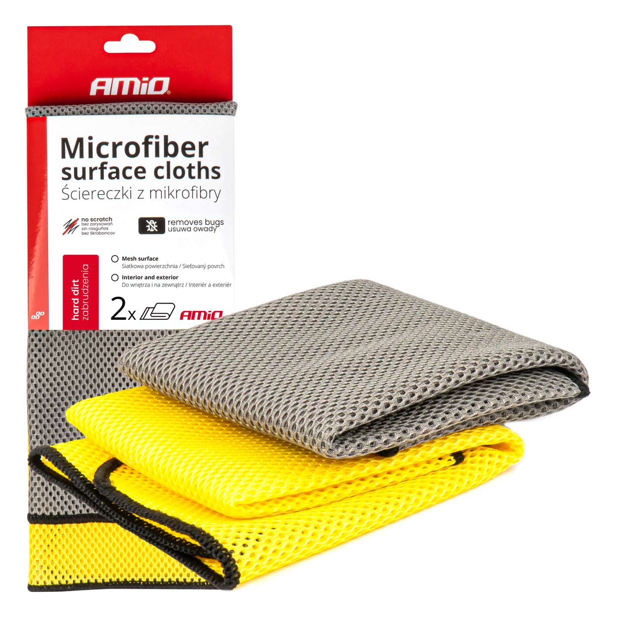 Sæt med mikrofiberklude til bilpleje