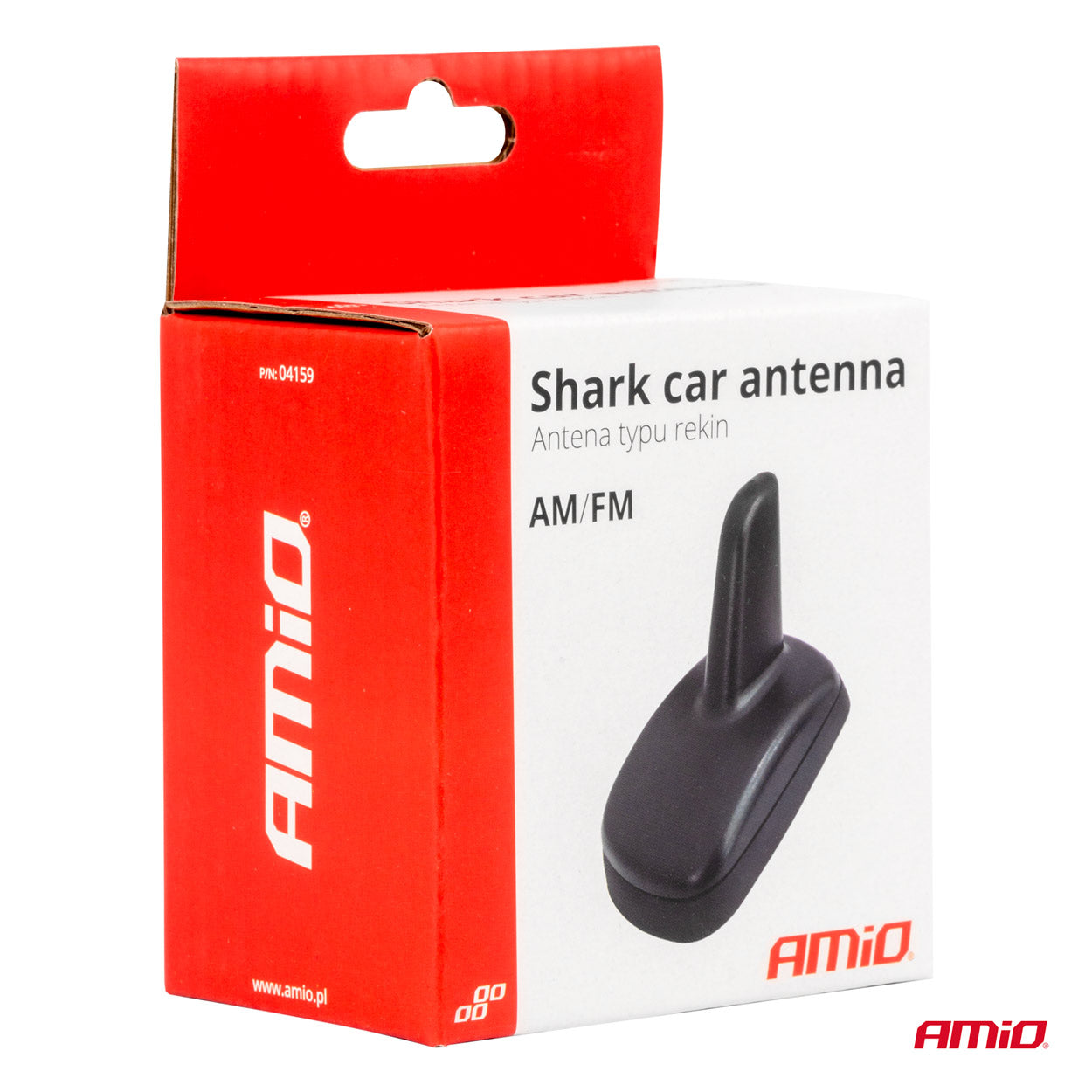 Sort shark fin-bilantenne til bilradio