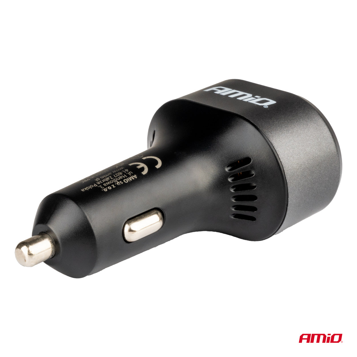 Biloplader med Quick Charge 3.0, PD 30W og indbygget voltmeter