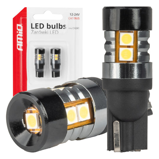 Bombilla LED T10 W5W CANBUS con 9 LED SMD 3030