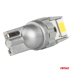 Hvid T10 W5W LED-pære til 12 og 24 V