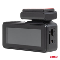 Dashcam til bil med dobbeltkamera, WiFi og USB-C