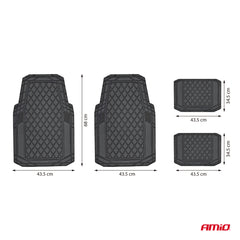 Alfombrillas de PVC para las plazas delanteras y traseras del coche