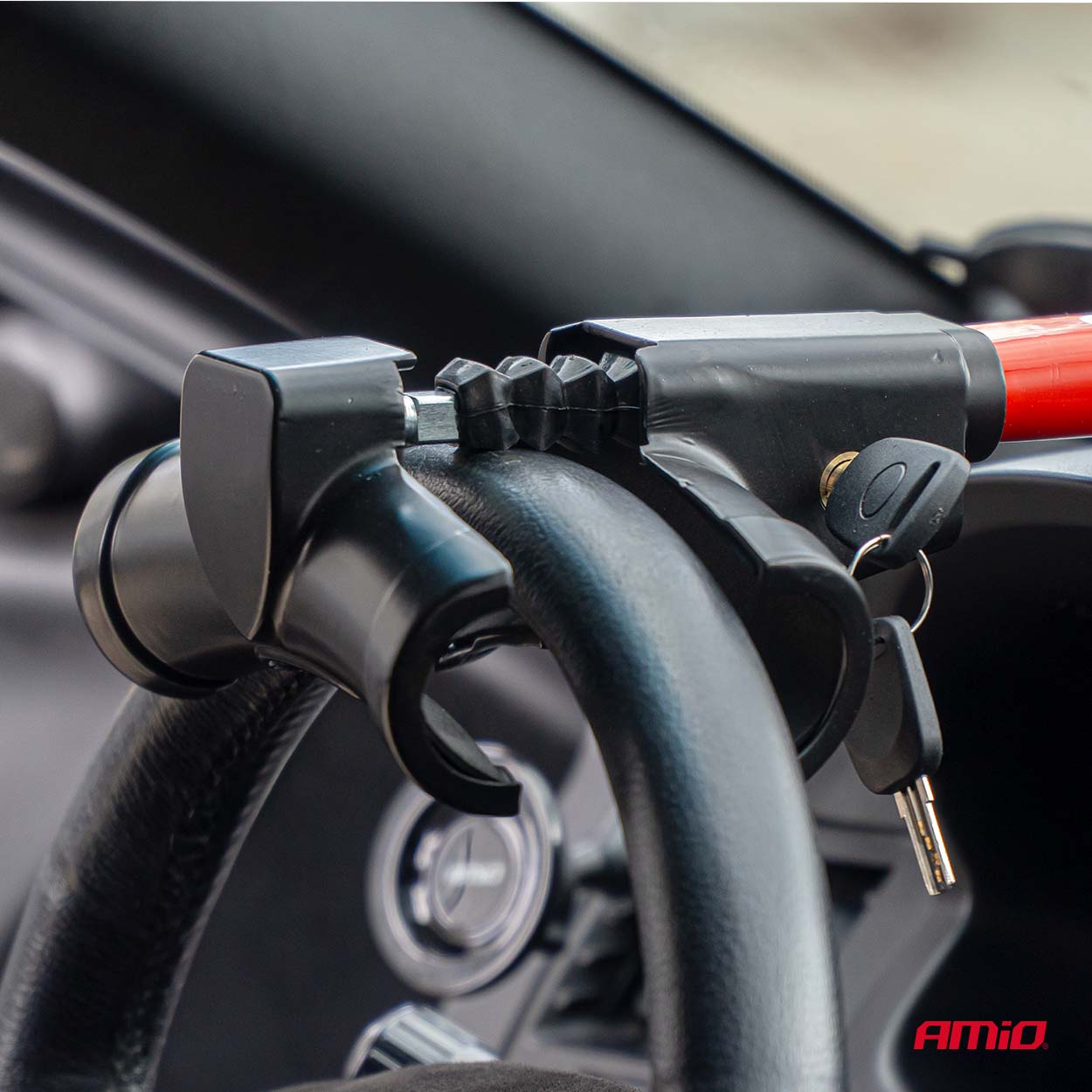 Bloqueo mecánico de volante L04 con cerradura de llave