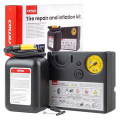 Kit de reparación de neumáticos con compresor de 12V