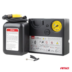 Compresor para reparar e inflar neumáticos de coche