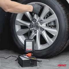 Kit de reparación de neumáticos con compresor para inflar ruedas de coche