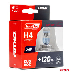 Bombillas halógenas H4 LumiTec LIMITED +120% para luz de cruce y luz de carretera