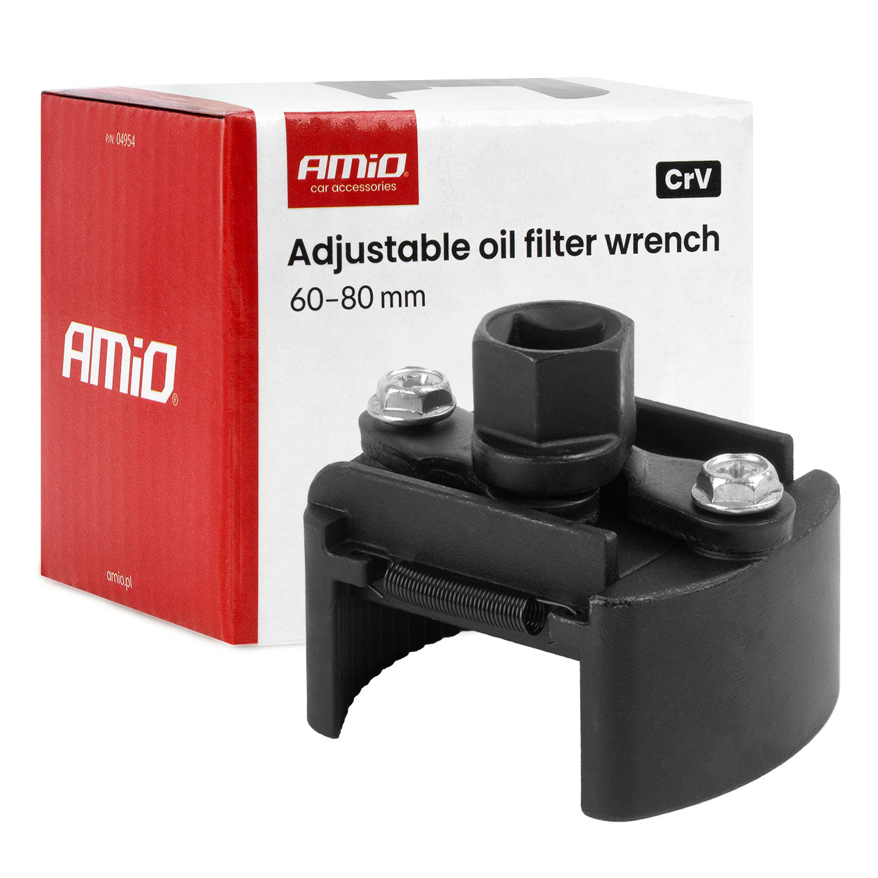 Llave ajustable para filtro de aceite de acero CrV para filtros de 60-80 mm
