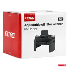 Llave para filtro de aceite con rango de trabajo de 80-115 mm