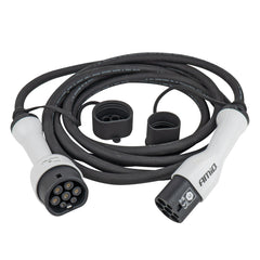 Cable de carga EV con conector Type 2 a Type 2, 22 kW y 5 metros
