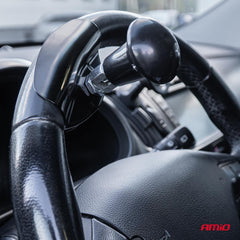 Pomo negro para volante con diseño ajustable