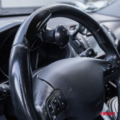 Pomo giratorio negro para volante