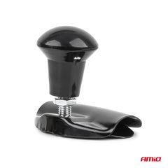 Pomo negro compacto para volante, ideal para manejo con una sola mano