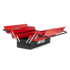 Caja de herramientas plegable con 86 piezas
