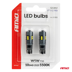 Bombilla LED T10 con 10 LED SMD 2525