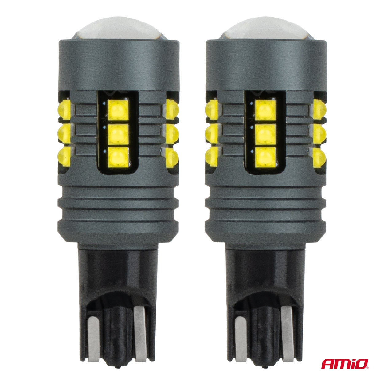 Bombilla LED T15 con 18 LED SMD 2525 vista de lado