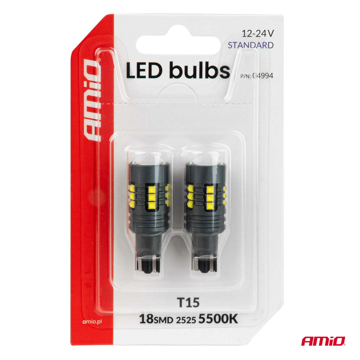 Bombilla LED T15 con 18 LED SMD 2525