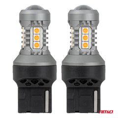 Bombilla LED naranja con casquillo 7440