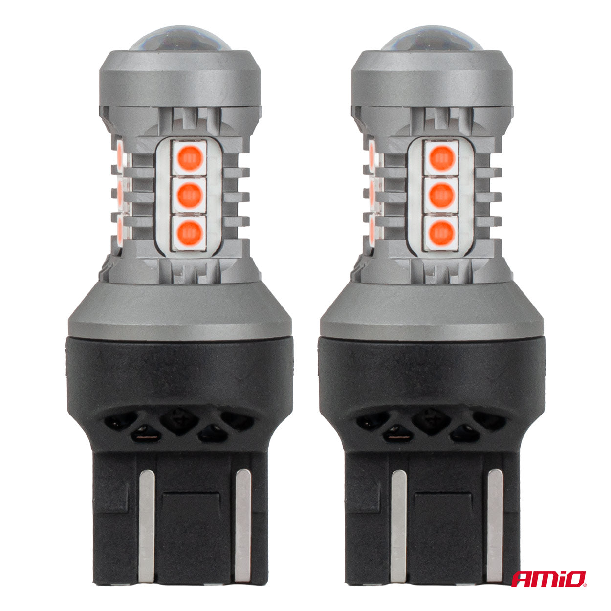 Bombilla LED 7443 W21/5W con luz roja