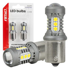 Bombilla LED BA15S/P21W con luz blanca