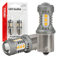 Bombilla LED naranja con casquillo BAU15S/PY21W