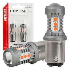 Bombilla LED roja con casquillo BAY15D P21/5W