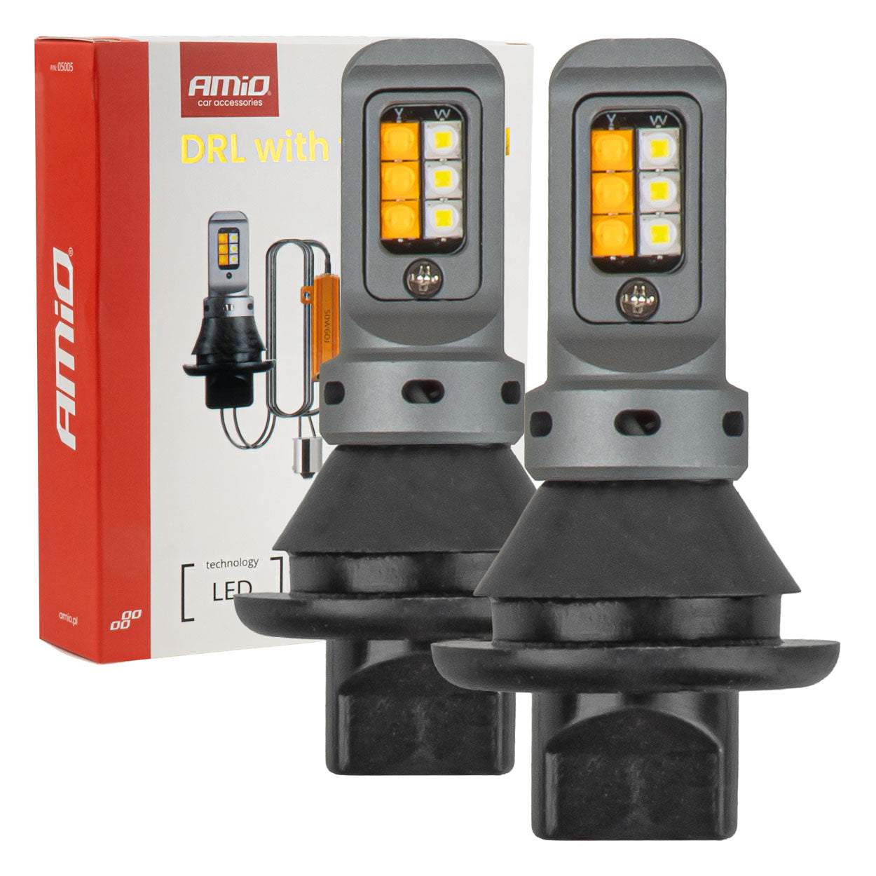 Luces diurnas LED con intermitente integrado, tipo 1156