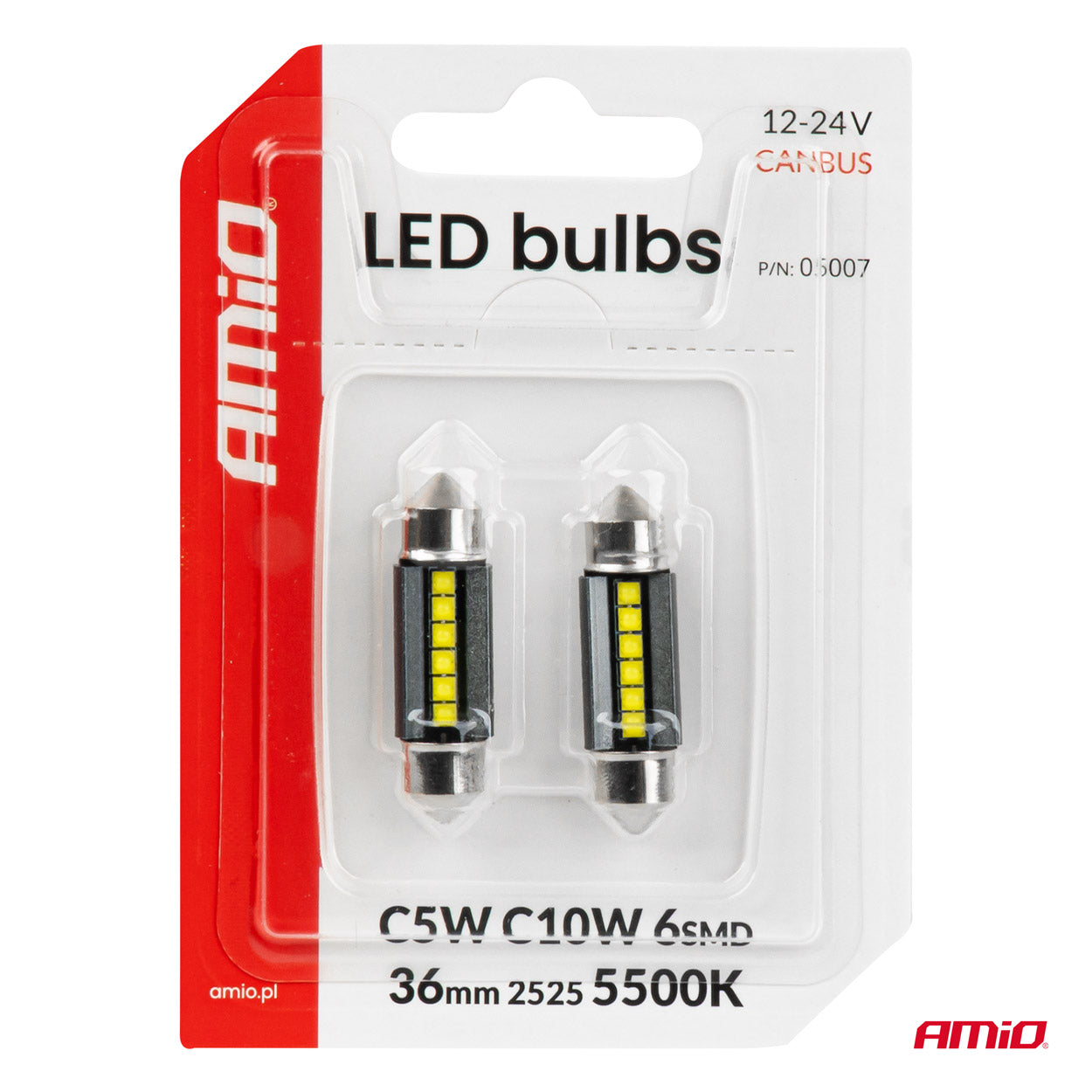 Bombilla LED CANBUS blanca para iluminación del coche