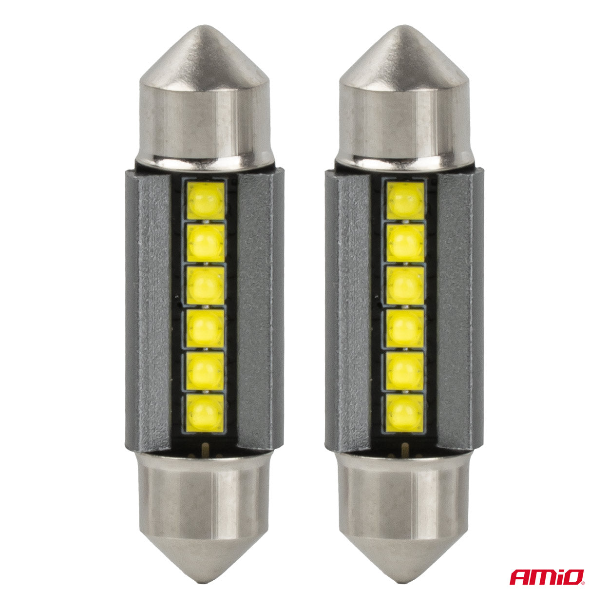 Bombilla LED CANBUS de 39 mm para 12/24 V con luz blanca