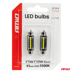 Bombilla LED con 6 LED SMD 2525 e iluminación blanca