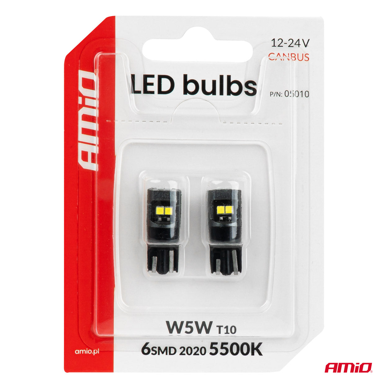 Bombilla LED T10 para sistemas de 12/24 V