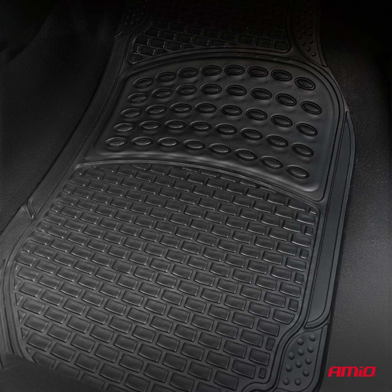 Alfombrillas universales negras de PVC para el habitáculo del coche