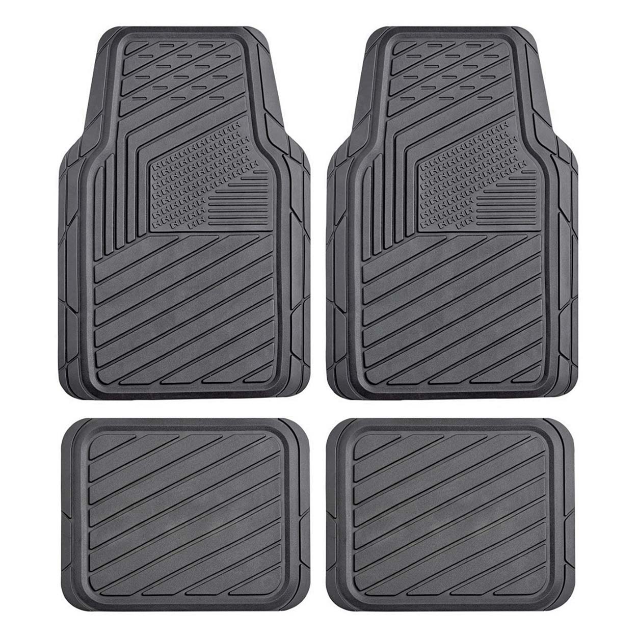 Alfombrillas universales negras para coche CM-05 de PVC