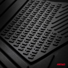 Juego de 4 alfombrillas universales para coche en PVC negro