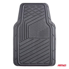 Alfombrillas traseras universales para coche en PVC negro